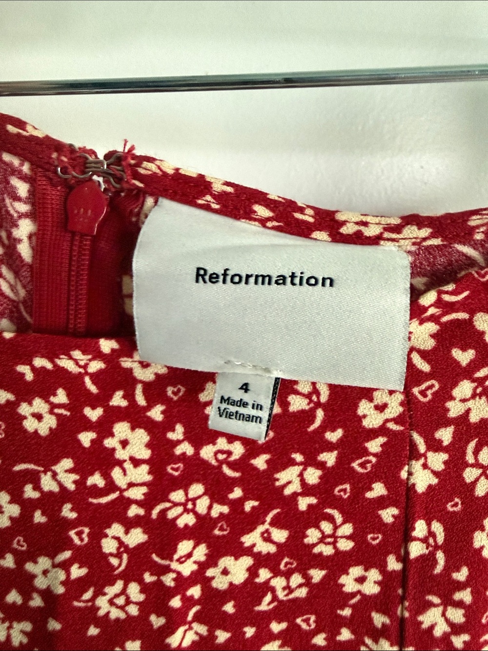 Reformation Red Floral Maxi Skirt - Picture 2 of 6